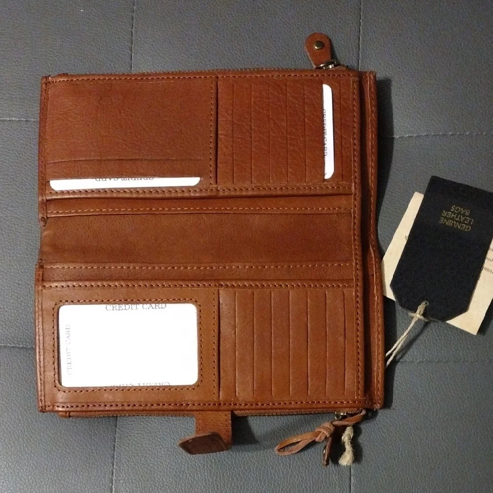 Brown Leather Women's Wallet - Picture 2 of 5
